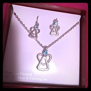 Angel earring and necklace set